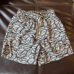 Retro marine NYC palmas swim trunk